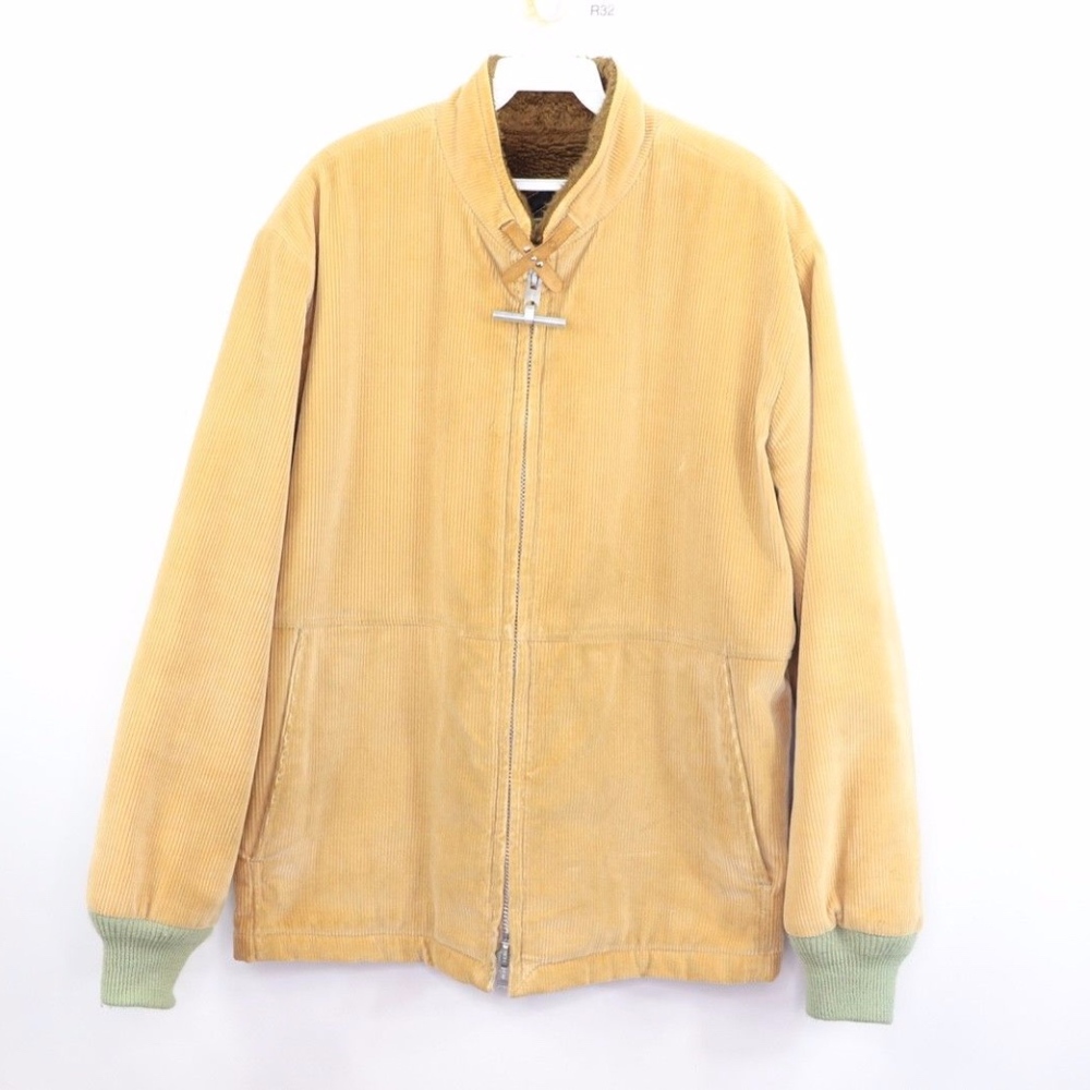 Vintage Mighty Mac Lined Corduroy Jacket Tan Sz 40